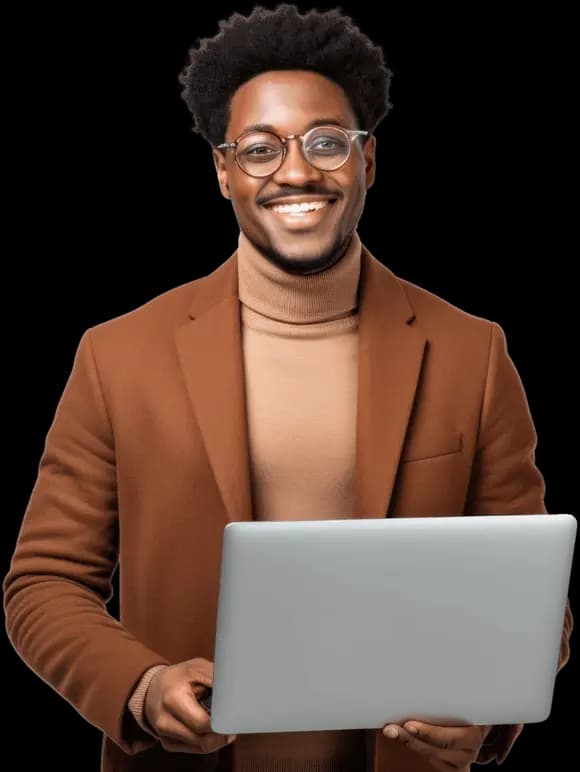 Colleagues collaborating at a workstation